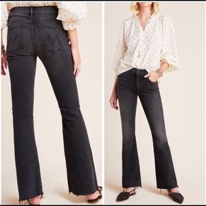 MOTHER the weekender fray jeans night shadow